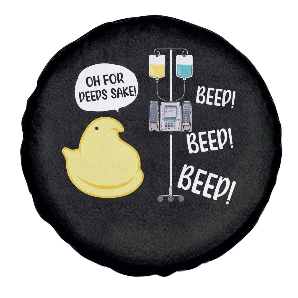 Bunny Nurse Spare Tire Cover Funny Peep Nursing Easter Nurse Gift TS10 Print Your Wear