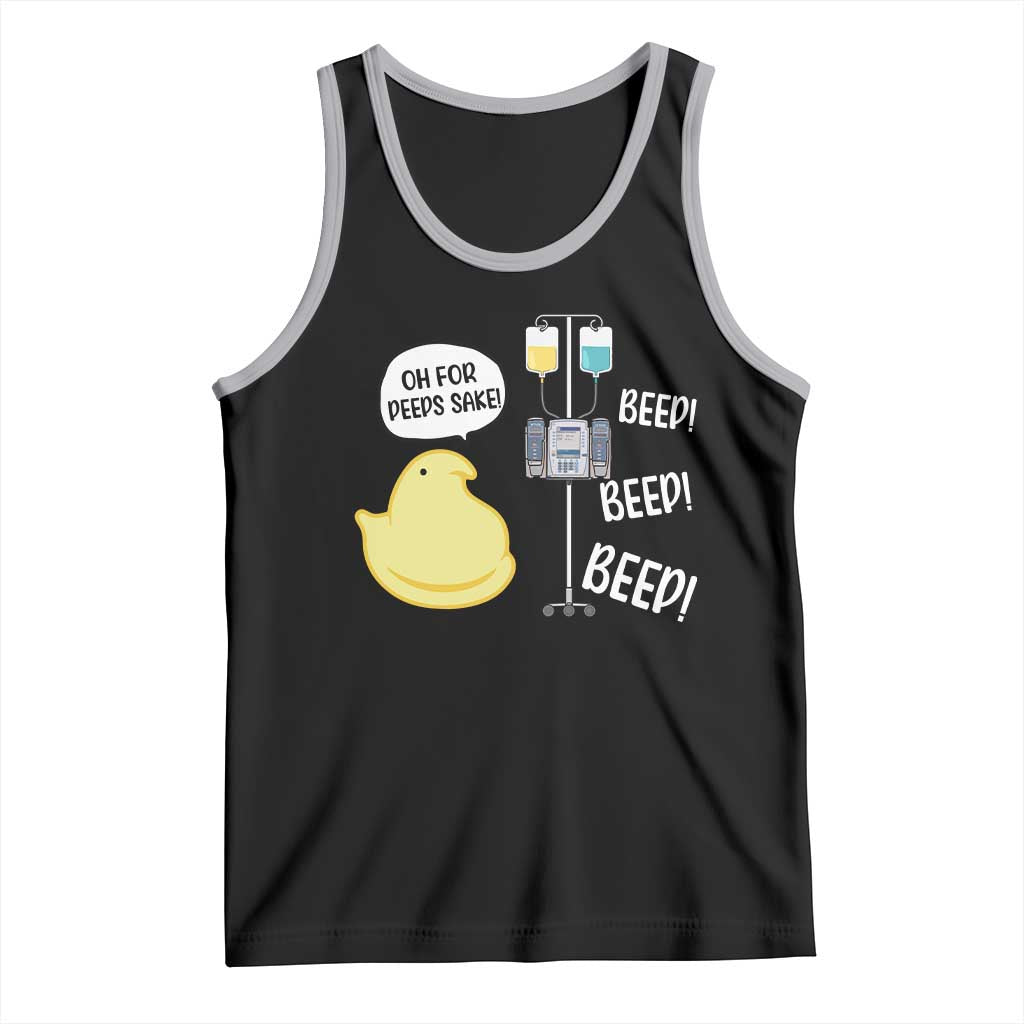 Bunny Nurse Tank Top Funny Peep Nursing Easter Nurse Gift TS10 Black Athletic Heather Print Your Wear