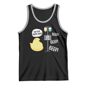 Bunny Nurse Tank Top Funny Peep Nursing Easter Nurse Gift TS10 Black Athletic Heather Print Your Wear