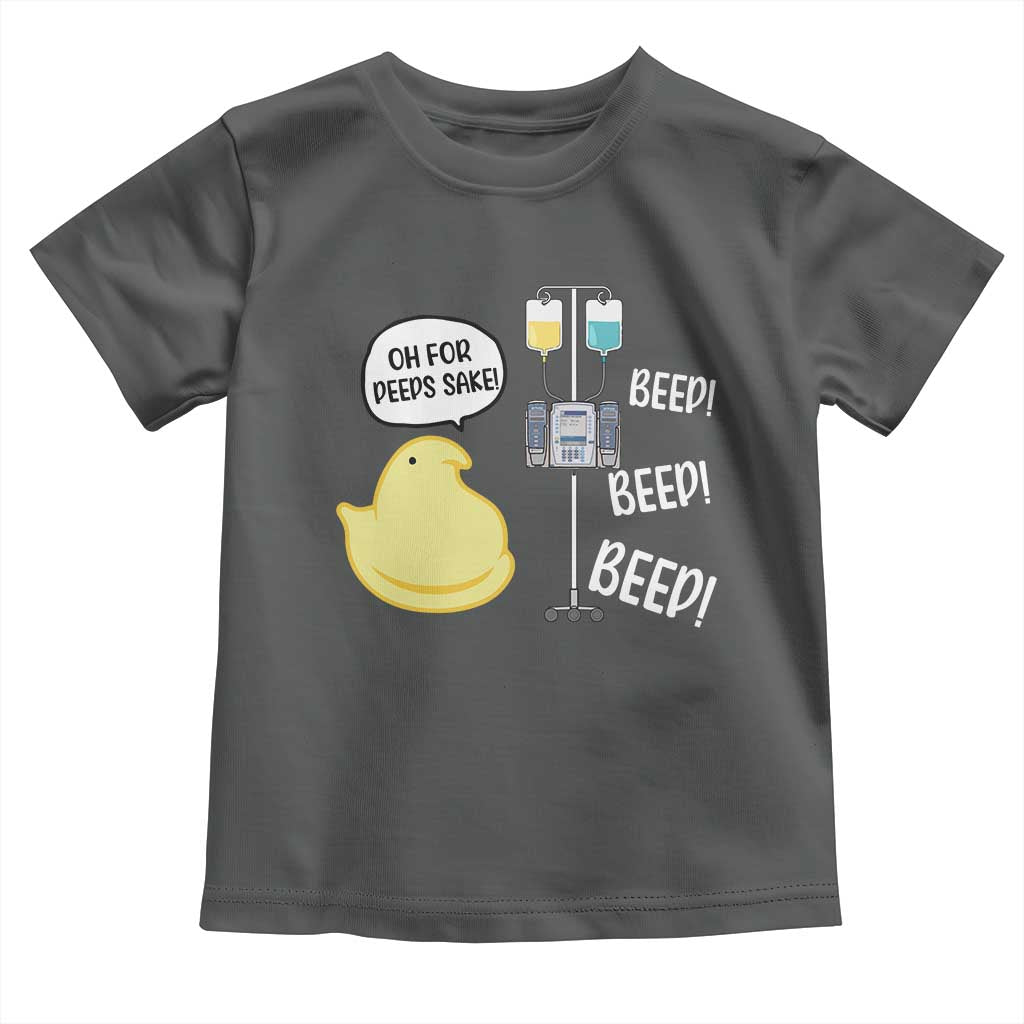 Bunny Nurse Toddler T Shirt Funny Peep Nursing Easter Nurse Gift TS10 Dark Heather Print Your Wear