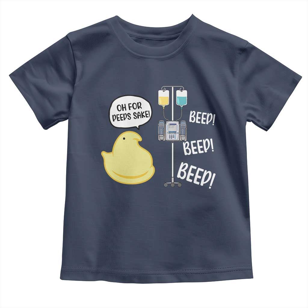 Bunny Nurse Toddler T Shirt Funny Peep Nursing Easter Nurse Gift TS10 Navy Print Your Wear