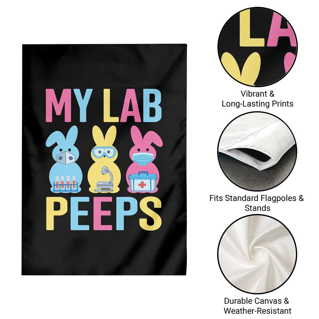 Easter Lab Tech Garden Flag Cute Bunny My Lab Peeps TS10 Print Your Wear