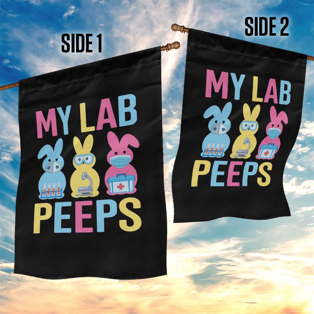 Easter Lab Tech Garden Flag Cute Bunny My Lab Peeps TS10 Print Your Wear