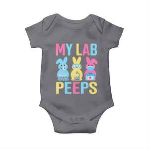 Easter Lab Tech Baby Onesie Cute Bunny My Lab Peeps TS10 Charcoal Print Your Wear