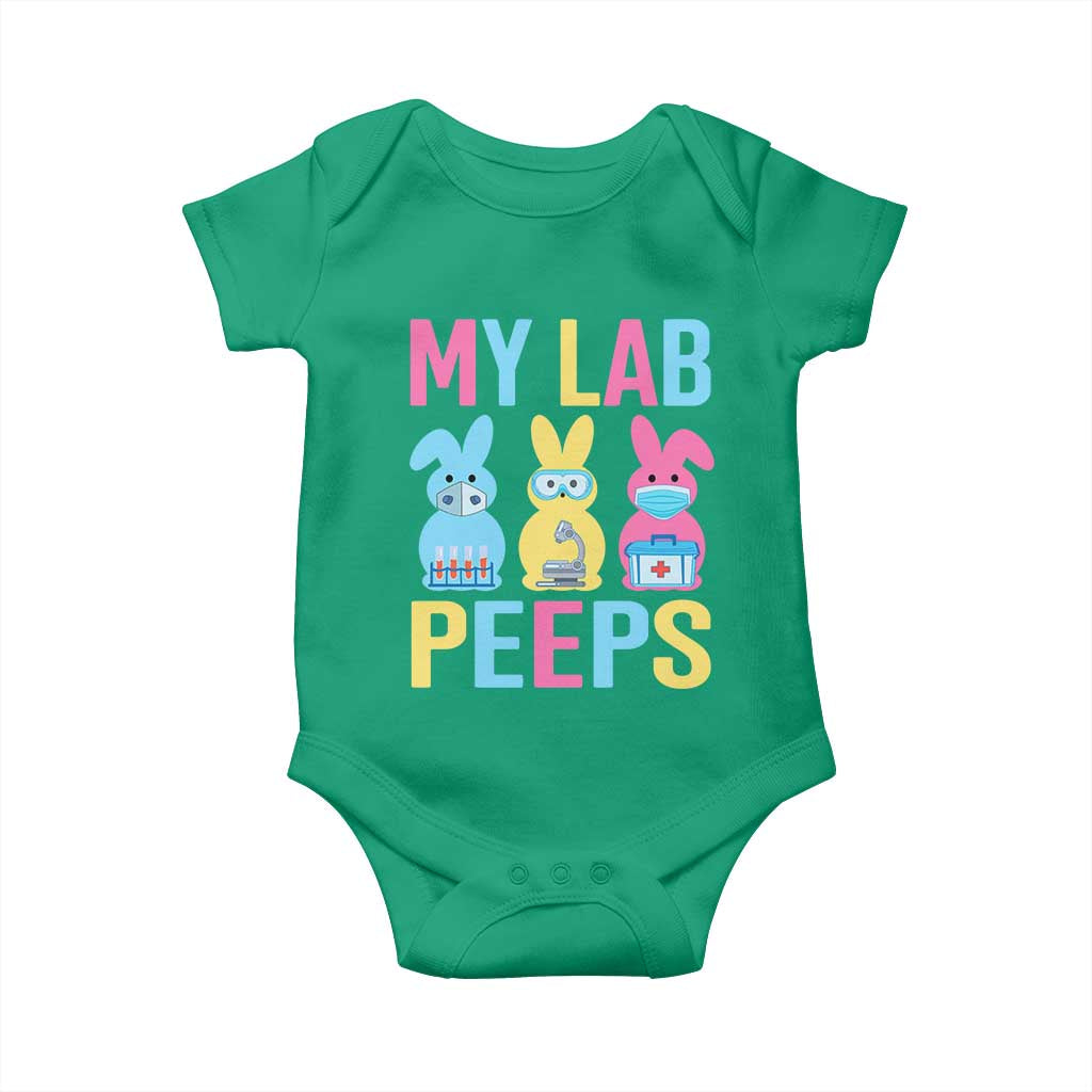 Easter Lab Tech Baby Onesie Cute Bunny My Lab Peeps TS10 Irish Green Print Your Wear