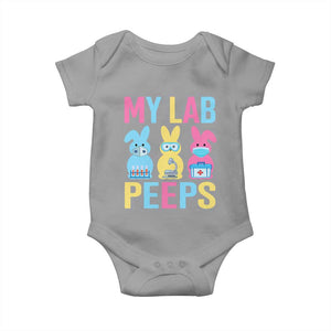 Easter Lab Tech Baby Onesie Cute Bunny My Lab Peeps TS10 Sport Gray Print Your Wear