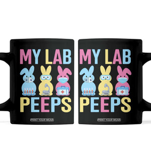 Easter Lab Tech Coffee Mug Cute Bunny My Lab Peeps TS10 Black Print Your Wear