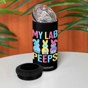 Easter Lab Tech 4 in 1 Can Cooler Tumbler Cute Bunny My Lab Peeps TS10 Print Your Wear