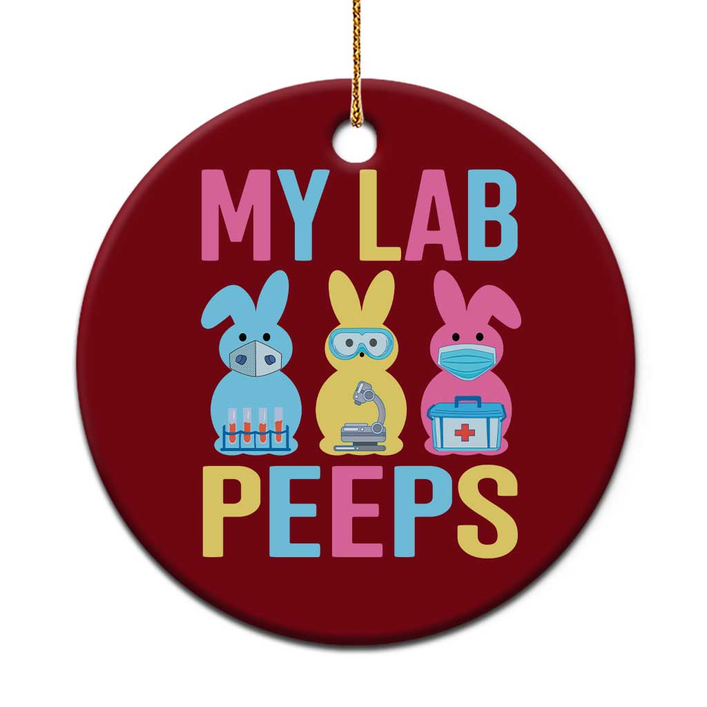 Easter Lab Tech Ceramic Ornament Cute Bunny My Lab Peeps TS10 1pc Red Print Your Wear