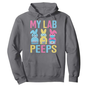 Easter Lab Tech Hoodie Cute Bunny My Lab Peeps TS10 Charcoal Print Your Wear