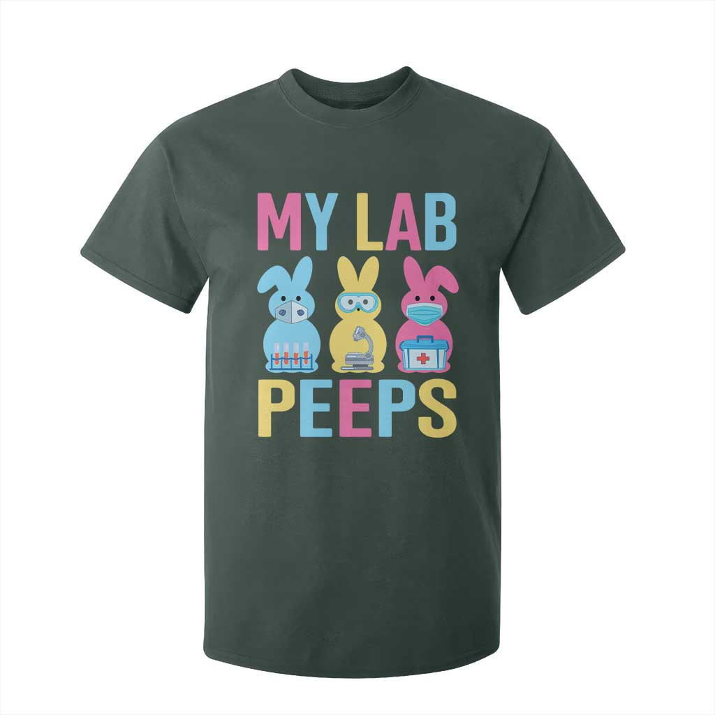 Easter Lab Tech T Shirt For Kid Cute Bunny My Lab Peeps TS10 Dark Forest Green Print Your Wear