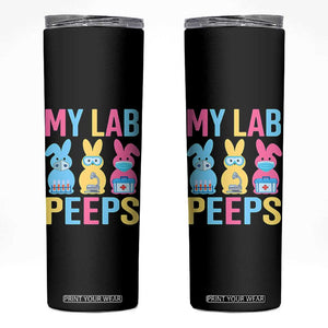 Easter Lab Tech Skinny Tumbler Cute Bunny My Lab Peeps TS10 Black Print Your Wear