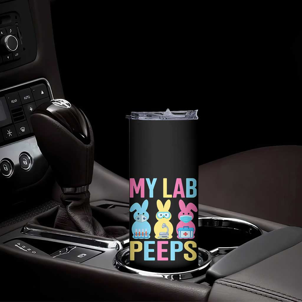 Easter Lab Tech Skinny Tumbler Cute Bunny My Lab Peeps TS10 Print Your Wear