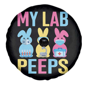 Easter Lab Tech Spare Tire Cover Cute Bunny My Lab Peeps TS10 Print Your Wear