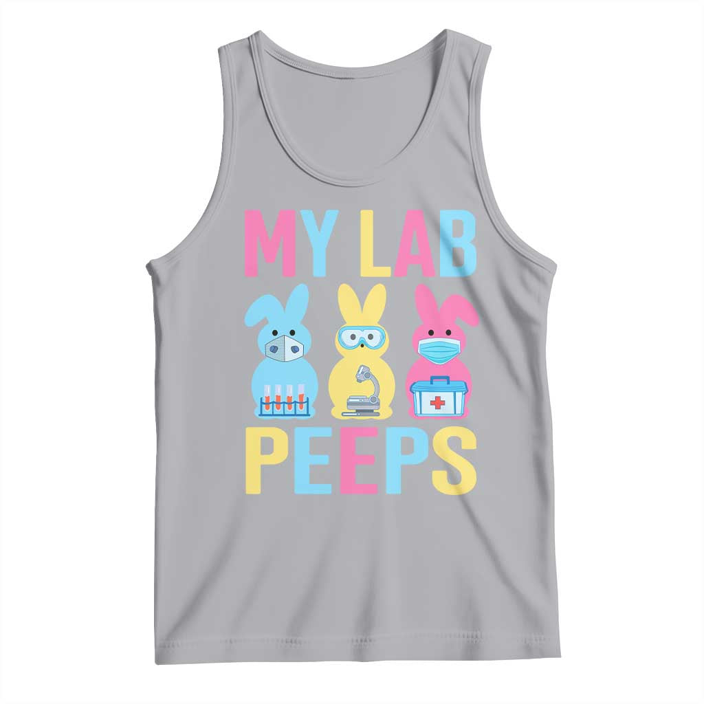 Easter Lab Tech Tank Top Cute Bunny My Lab Peeps TS10 Athletic Heather Print Your Wear