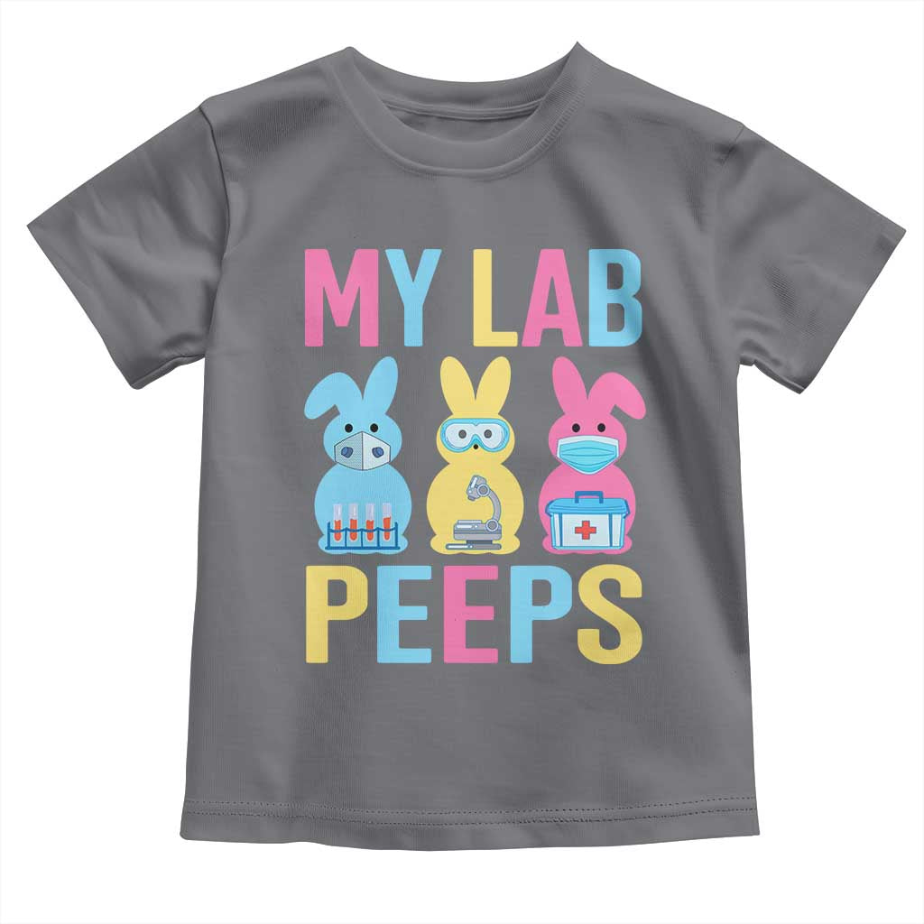 Easter Lab Tech Toddler T Shirt Cute Bunny My Lab Peeps TS10 Charcoal Print Your Wear