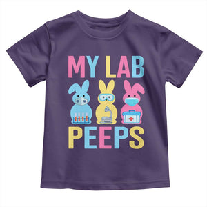 Easter Lab Tech Toddler T Shirt Cute Bunny My Lab Peeps TS10 Purple Print Your Wear
