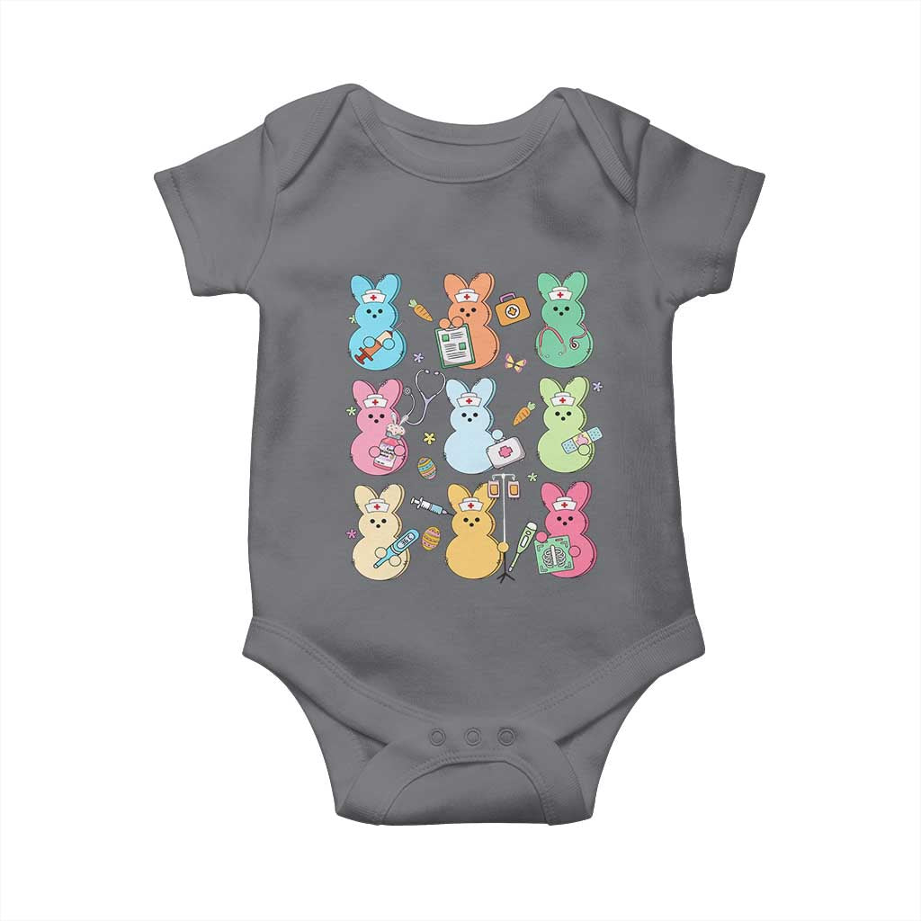 Easter Nurse Bunny Baby Onesie Funny Nursing Easter Spring Nurse Gift TS10 Charcoal Print Your Wear