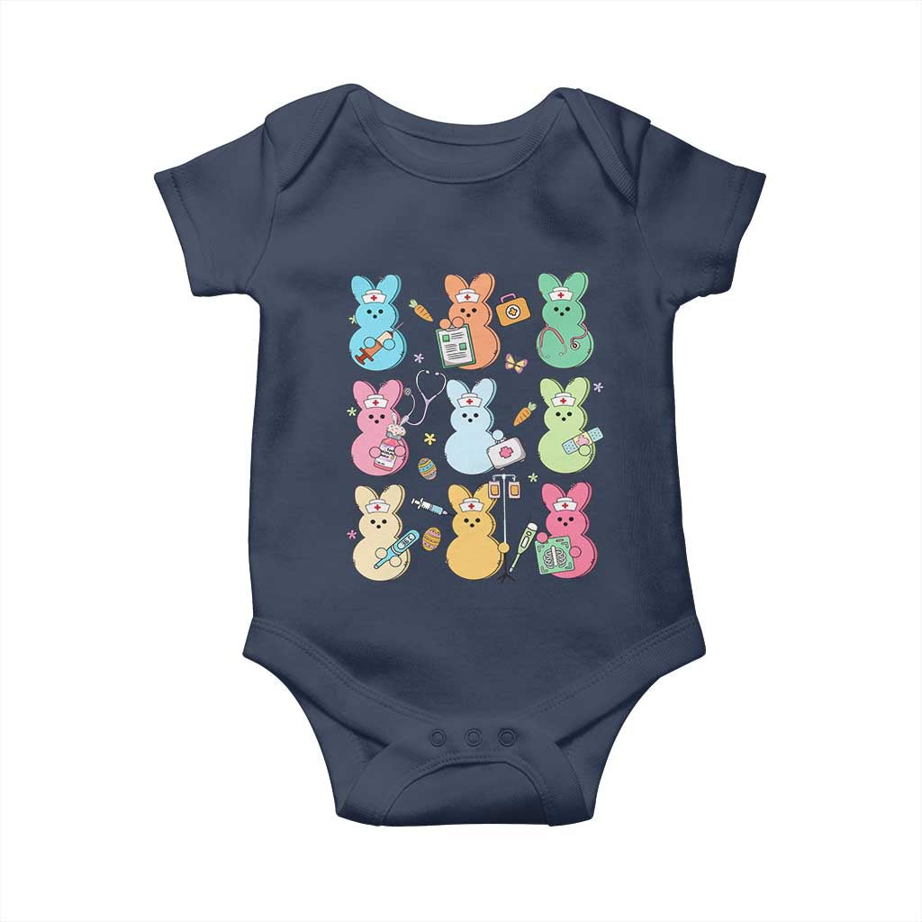 Easter Nurse Bunny Baby Onesie Funny Nursing Easter Spring Nurse Gift TS10 Navy Print Your Wear