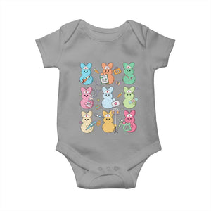 Easter Nurse Bunny Baby Onesie Funny Nursing Easter Spring Nurse Gift TS10 Sport Gray Print Your Wear
