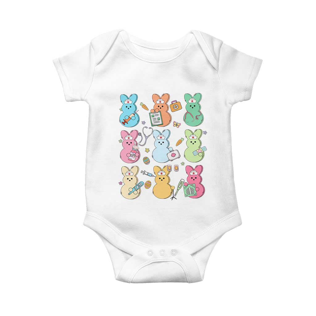 Easter Nurse Bunny Baby Onesie Funny Nursing Easter Spring Nurse Gift TS10 White Print Your Wear