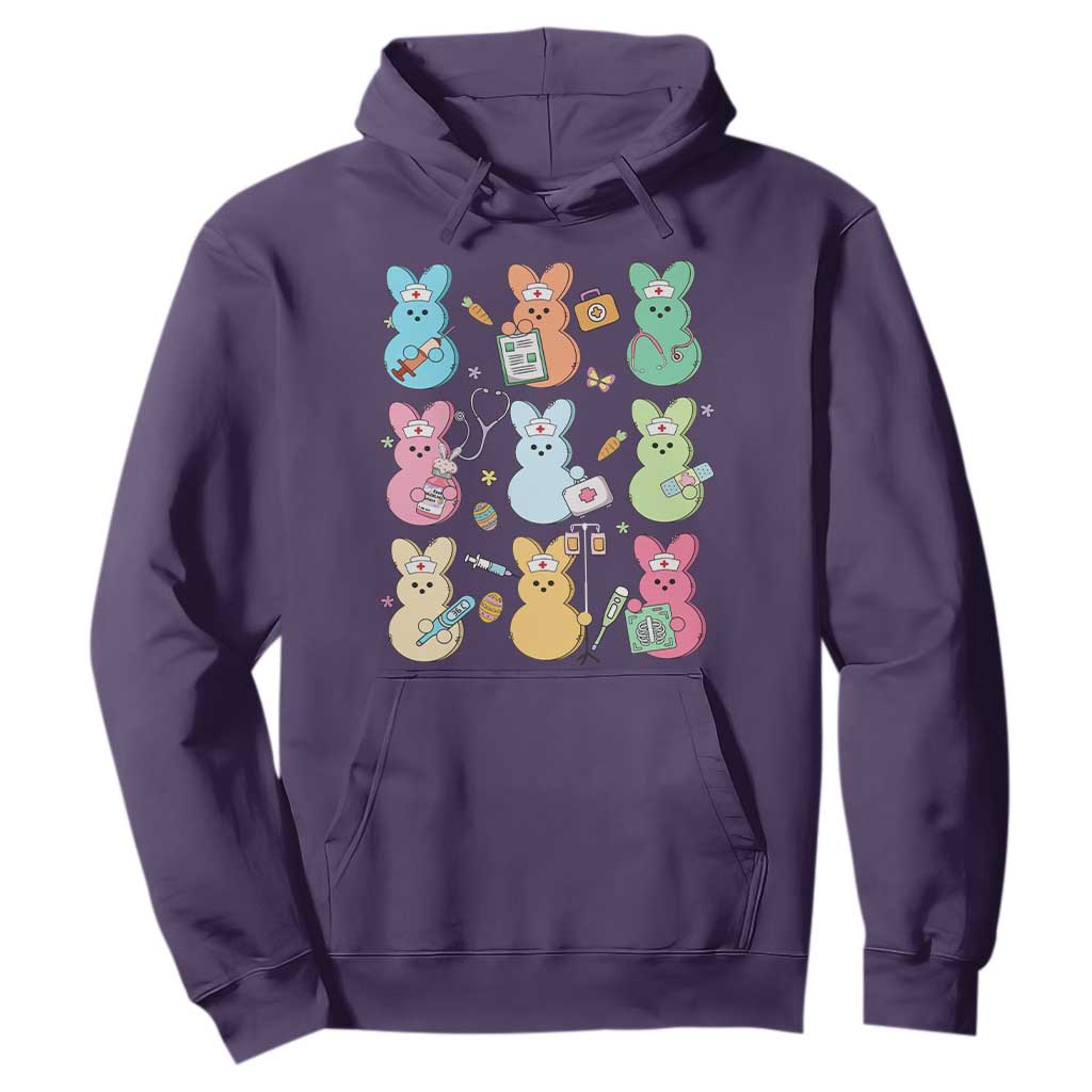 Easter Nurse Bunny Hoodie Funny Nursing Easter Spring Nurse Gift TS10 Purple Print Your Wear