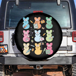 Easter Nurse Bunny Spare Tire Cover Funny Nursing Easter Spring Nurse Gift TS10 No hole Black Print Your Wear