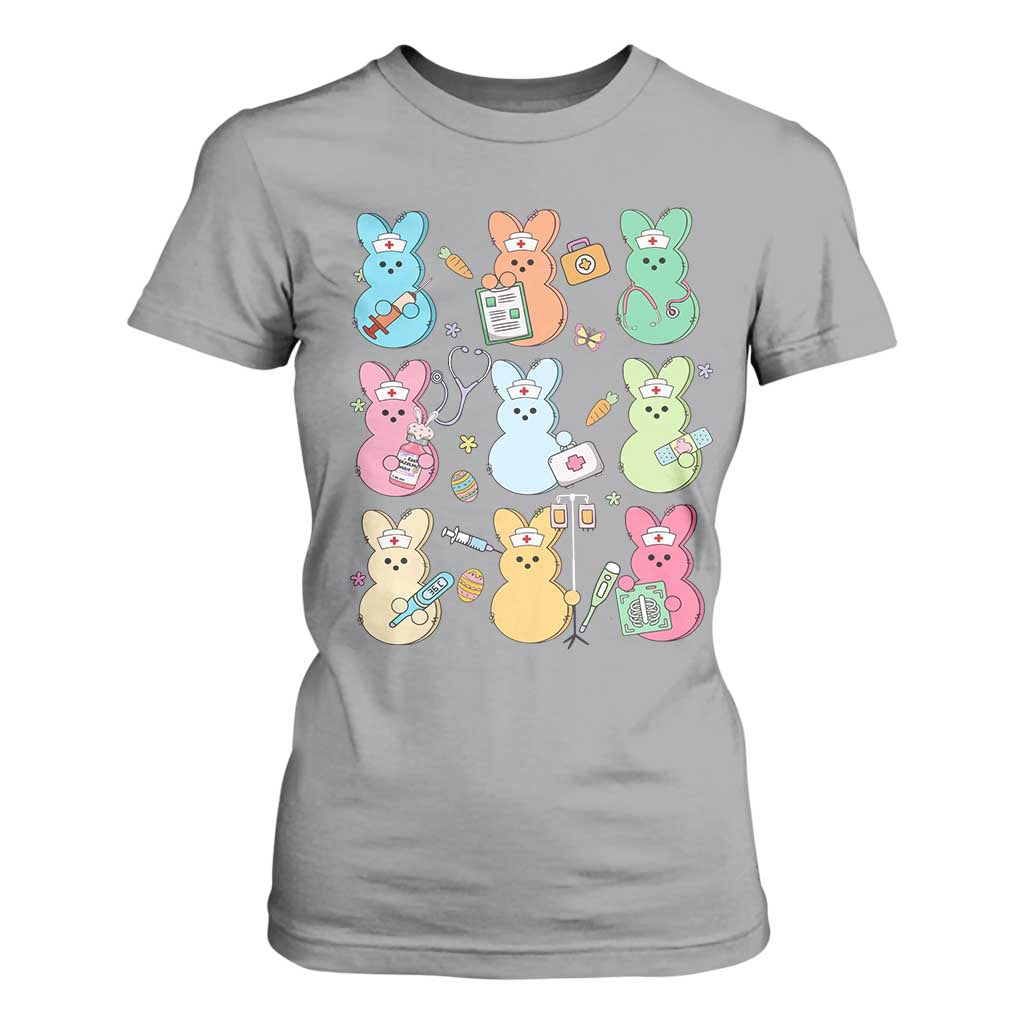 Easter Nurse Bunny T Shirt For Women Funny Nursing Easter Spring Nurse Gift TS10 Sport Gray Print Your Wear