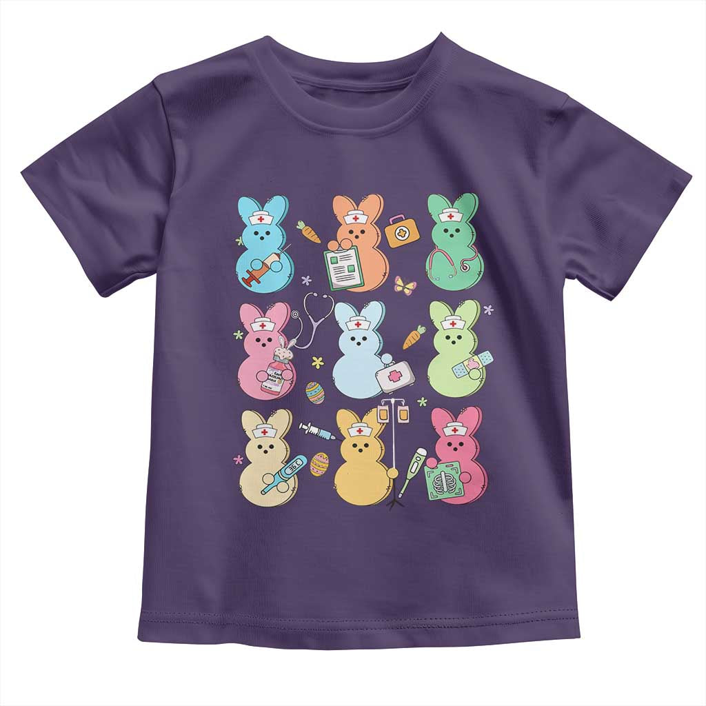 Easter Nurse Bunny Toddler T Shirt Funny Nursing Easter Spring Nurse Gift TS10 Purple Print Your Wear