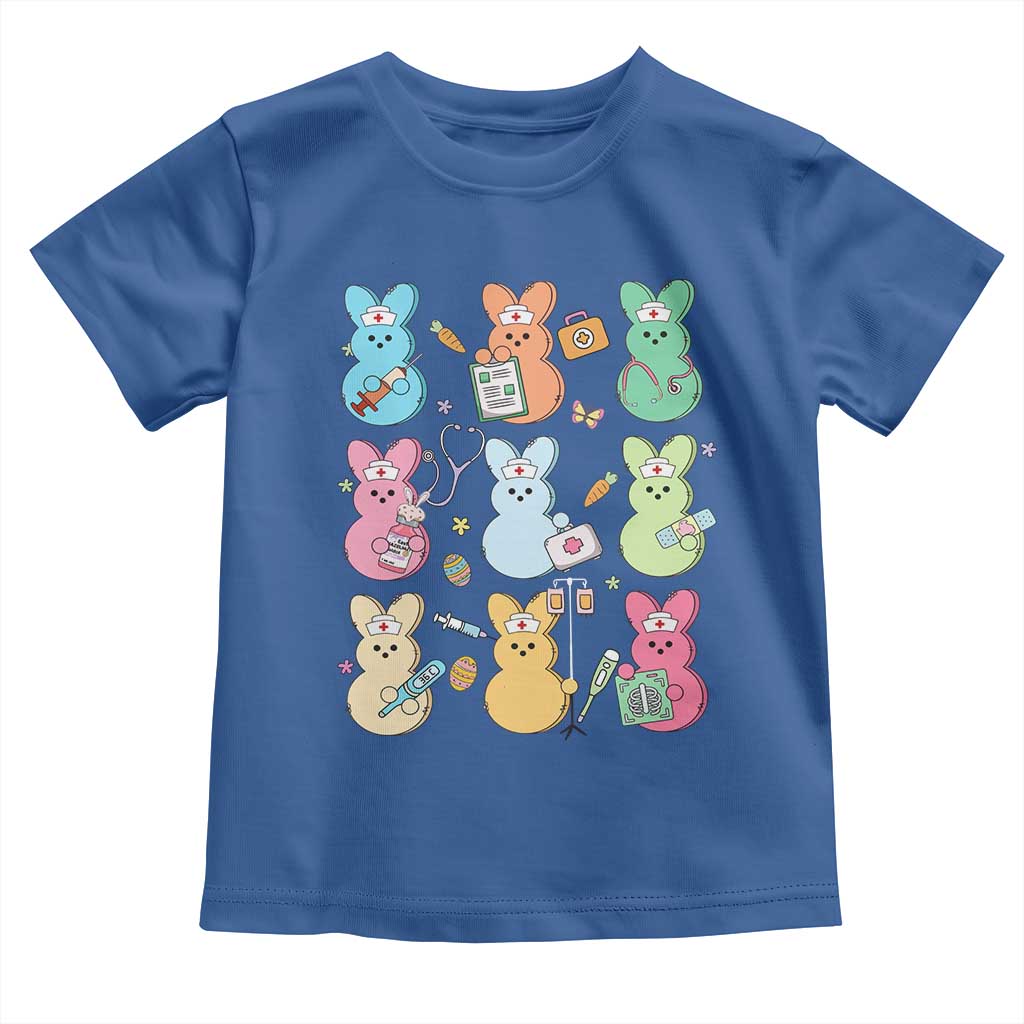 Easter Nurse Bunny Toddler T Shirt Funny Nursing Easter Spring Nurse Gift TS10 Royal Blue Print Your Wear