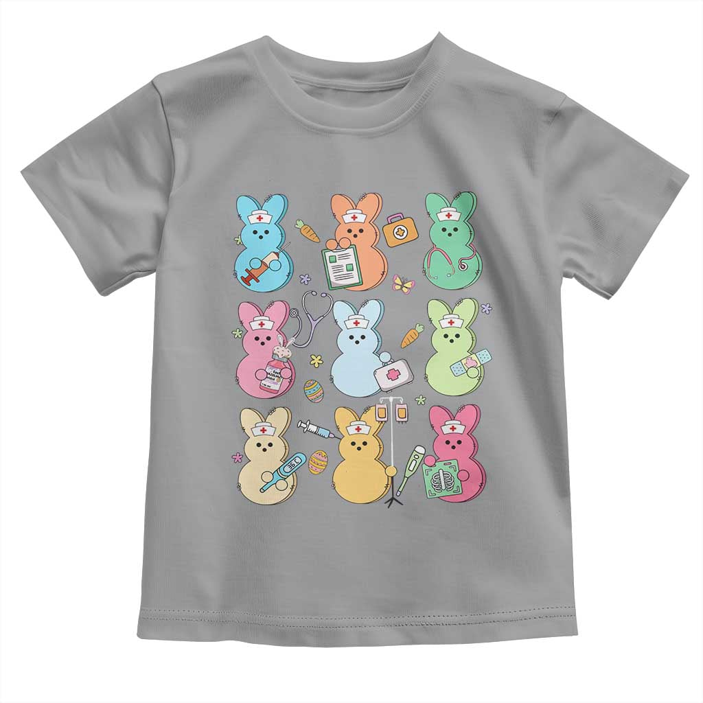 Easter Nurse Bunny Toddler T Shirt Funny Nursing Easter Spring Nurse Gift TS10 Sport Gray Print Your Wear