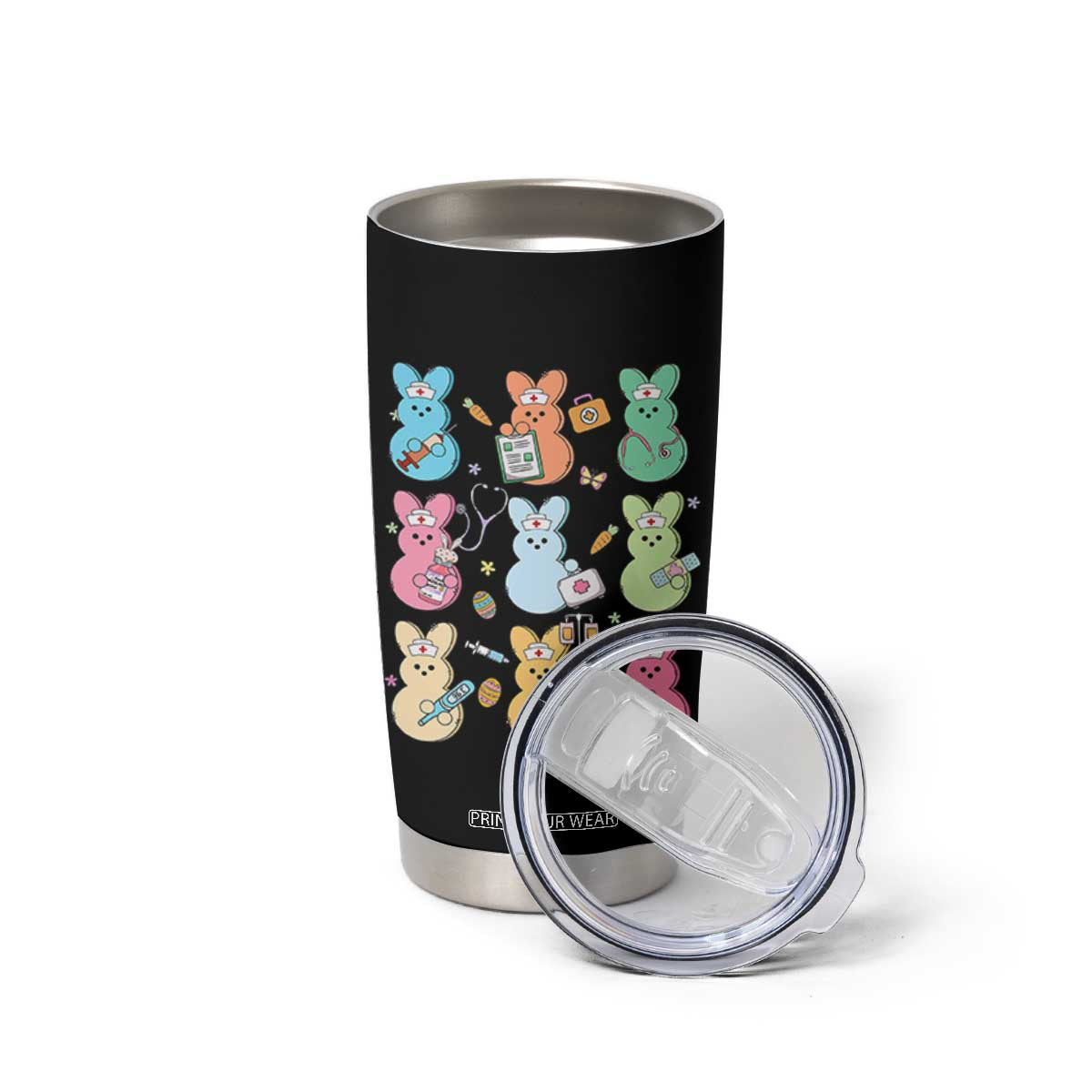 Easter Nurse Bunny Tumbler Cup Funny Nursing Easter Spring Nurse Gift TS10 Print Your Wear