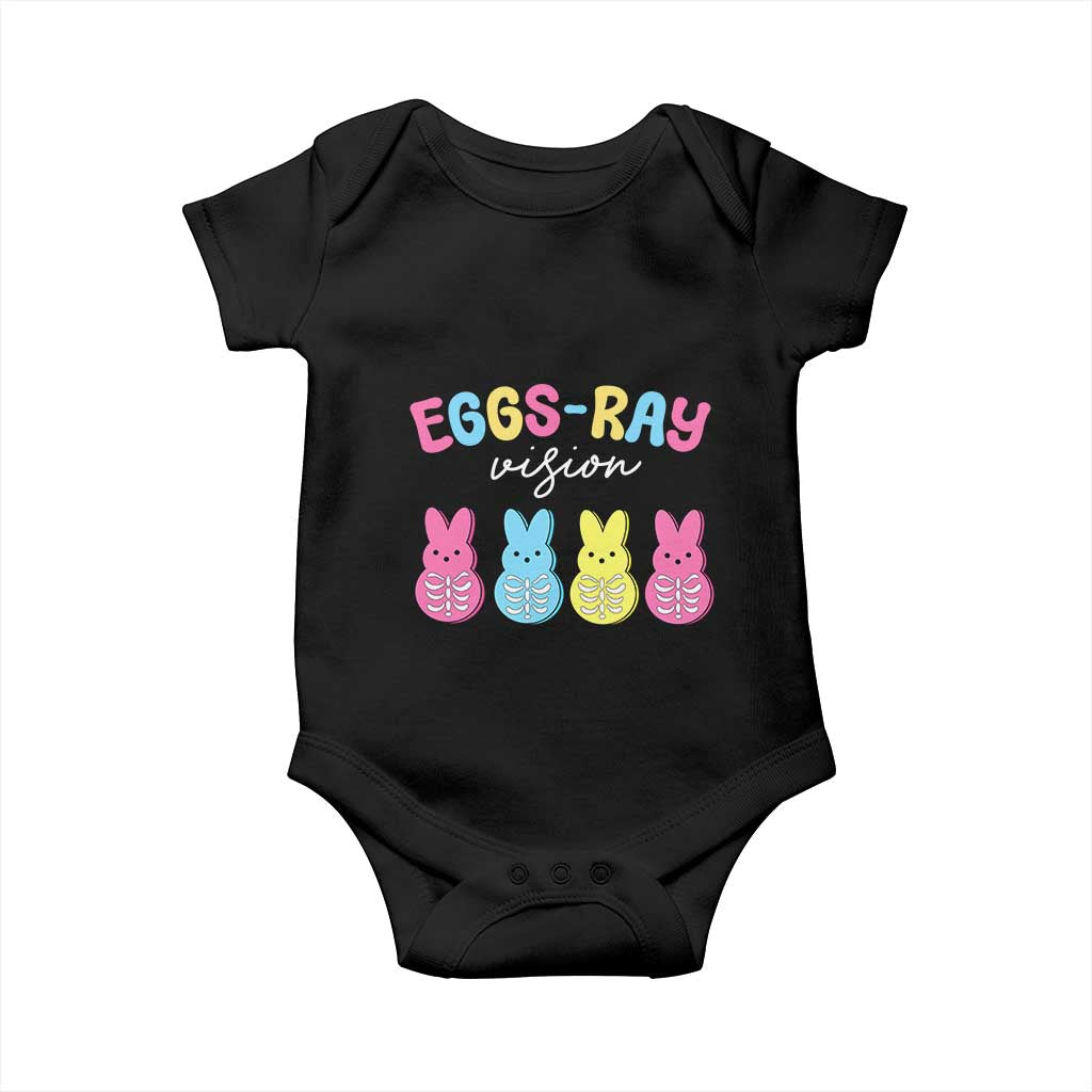 Radiology Easter Baby Onesie Eggs Ray Vision Xray Tech TS10 Black Print Your Wear
