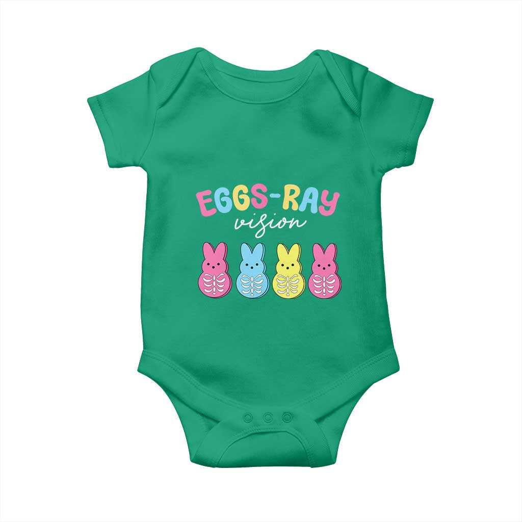 Radiology Easter Baby Onesie Eggs Ray Vision Xray Tech TS10 Irish Green Print Your Wear