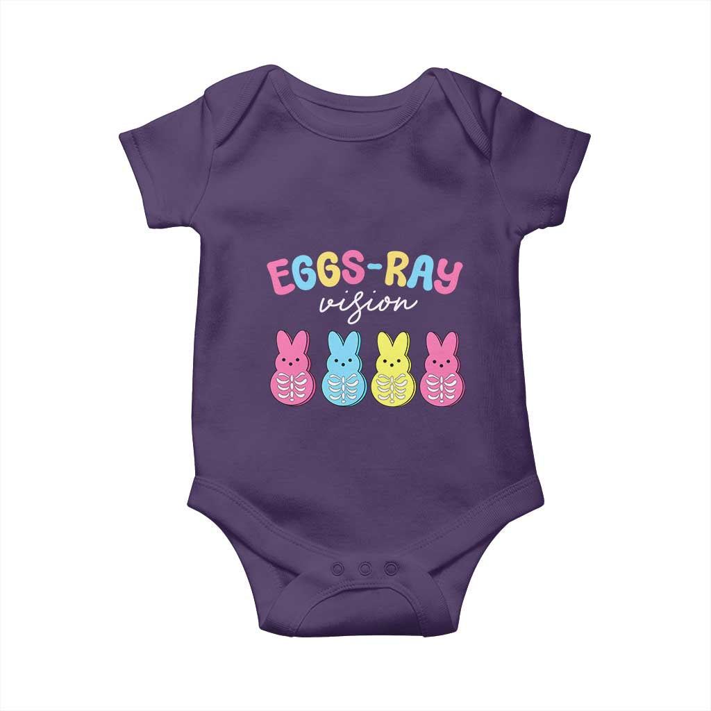 Radiology Easter Baby Onesie Eggs Ray Vision Xray Tech TS10 Purple Print Your Wear