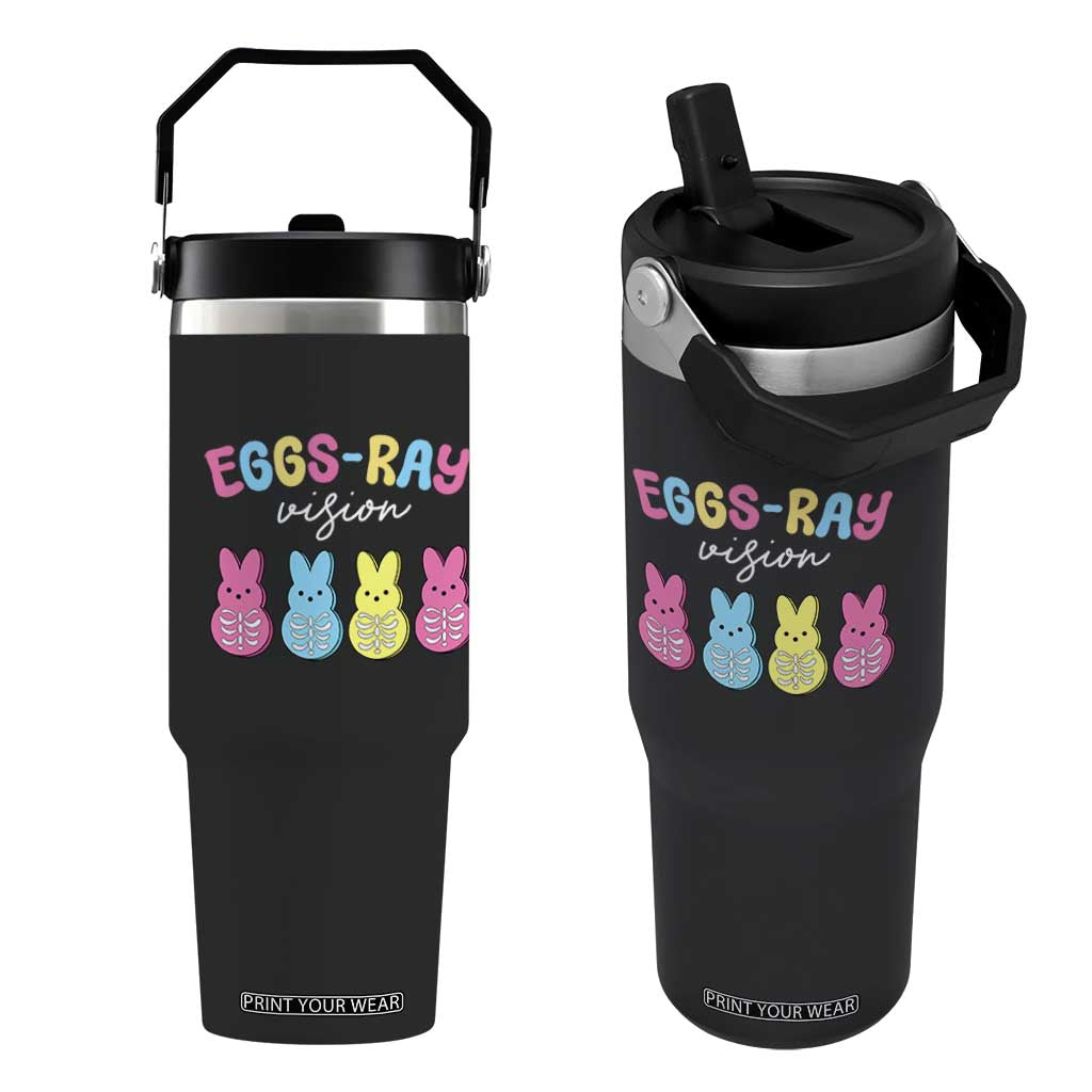 Radiology Easter Flip Straw Tumbler Eggs Ray Vision Xray Tech TS10 One Size: 30 oz Black Print Your Wear