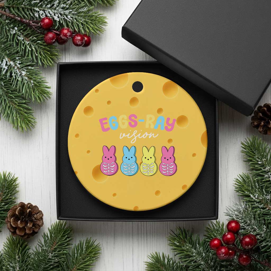 Radiology Easter Ceramic Ornament Eggs Ray Vision Xray Tech TS10 1pc Yellow Cheese Print Your Wear