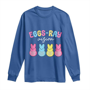 Radiology Easter Long Sleeve Shirt Eggs Ray Vision Xray Tech TS10 Royal Blue Print Your Wear