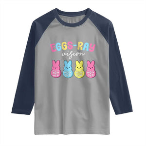 Radiology Easter Raglan Shirt Eggs Ray Vision Xray Tech TS10 Sport Gray Navy Print Your Wear