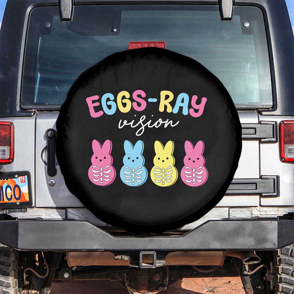 Radiology Easter Spare Tire Cover Eggs Ray Vision Xray Tech TS10 No hole Black Print Your Wear