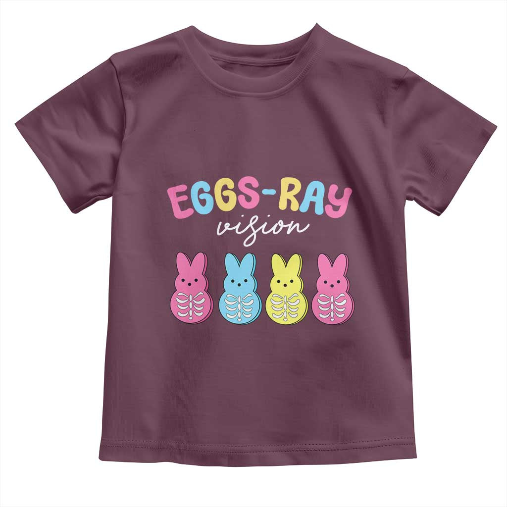 Radiology Easter Toddler T Shirt Eggs Ray Vision Xray Tech TS10 Maroon Print Your Wear