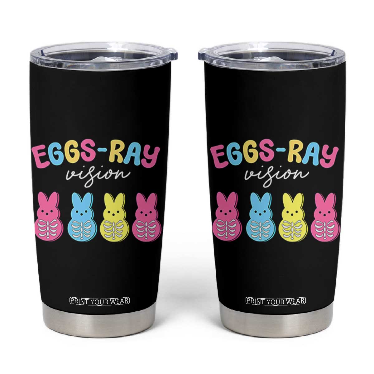 Radiology Easter Tumbler Cup Eggs Ray Vision Xray Tech TS10 Black Print Your Wear