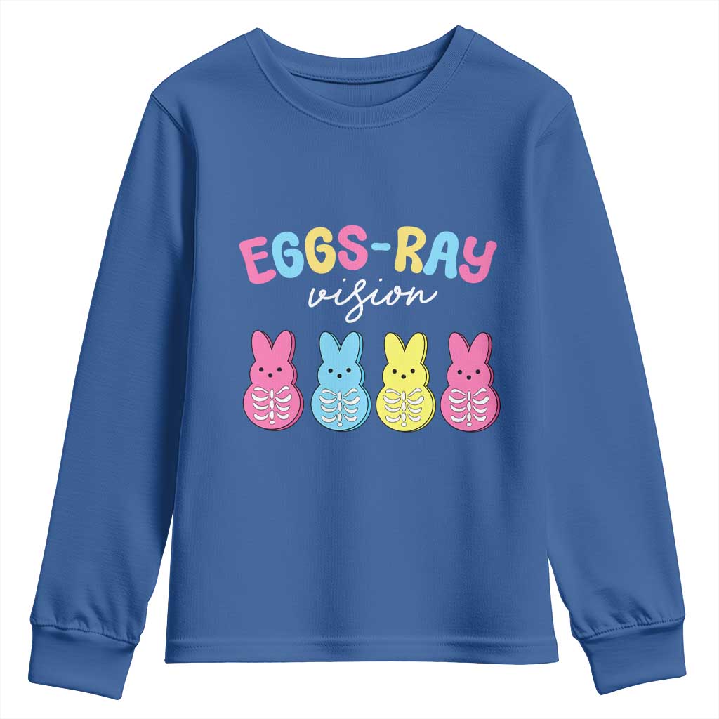Radiology Easter Youth Sweatshirt Eggs Ray Vision Xray Tech TS10 Royal Blue Print Your Wear