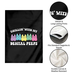 Easter Dental Bunny Garden Flag Chilling With My Dental Peeps TS10 Print Your Wear