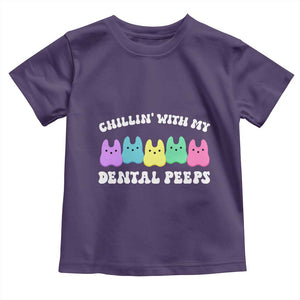 Easter Dental Bunny Toddler T Shirt Chilling With My Dental Peeps TS10 Purple Print Your Wear