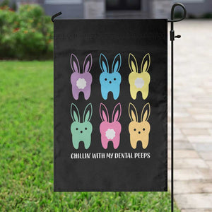 Easter Dentist Garden Flag Chilling With My Dental Peeps Bunny TS10 Print Your Wear