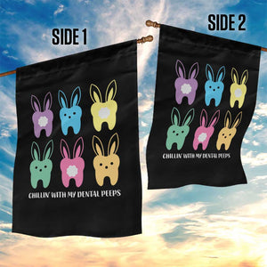 Easter Dentist Garden Flag Chilling With My Dental Peeps Bunny TS10 Print Your Wear