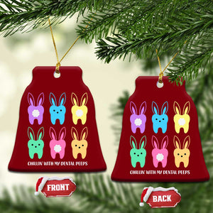 Easter Dentist Ceramic Ornament Chilling With My Dental Peeps Bunny TS10 Print Your Wear