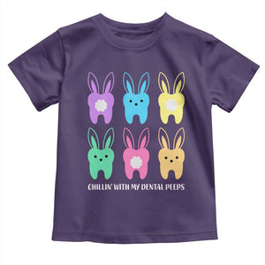 Easter Dentist Toddler T Shirt Chilling With My Dental Peeps Bunny TS10 Purple Print Your Wear