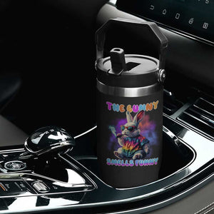 Happy 420 Easter Flip Straw Tumbler Funny Smoking Easter Bunny Smells Funny Easter TS10 Print Your Wear